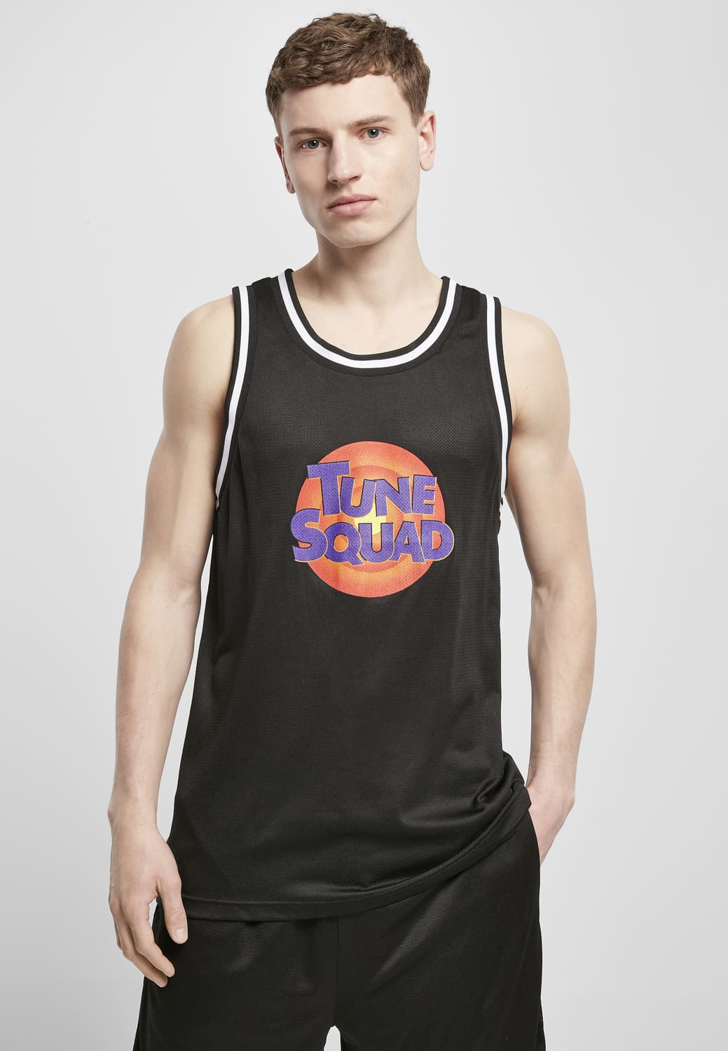 MT1741-00007-0060 Space Jam Tune Squad Logo Mesh Vest Black XXL