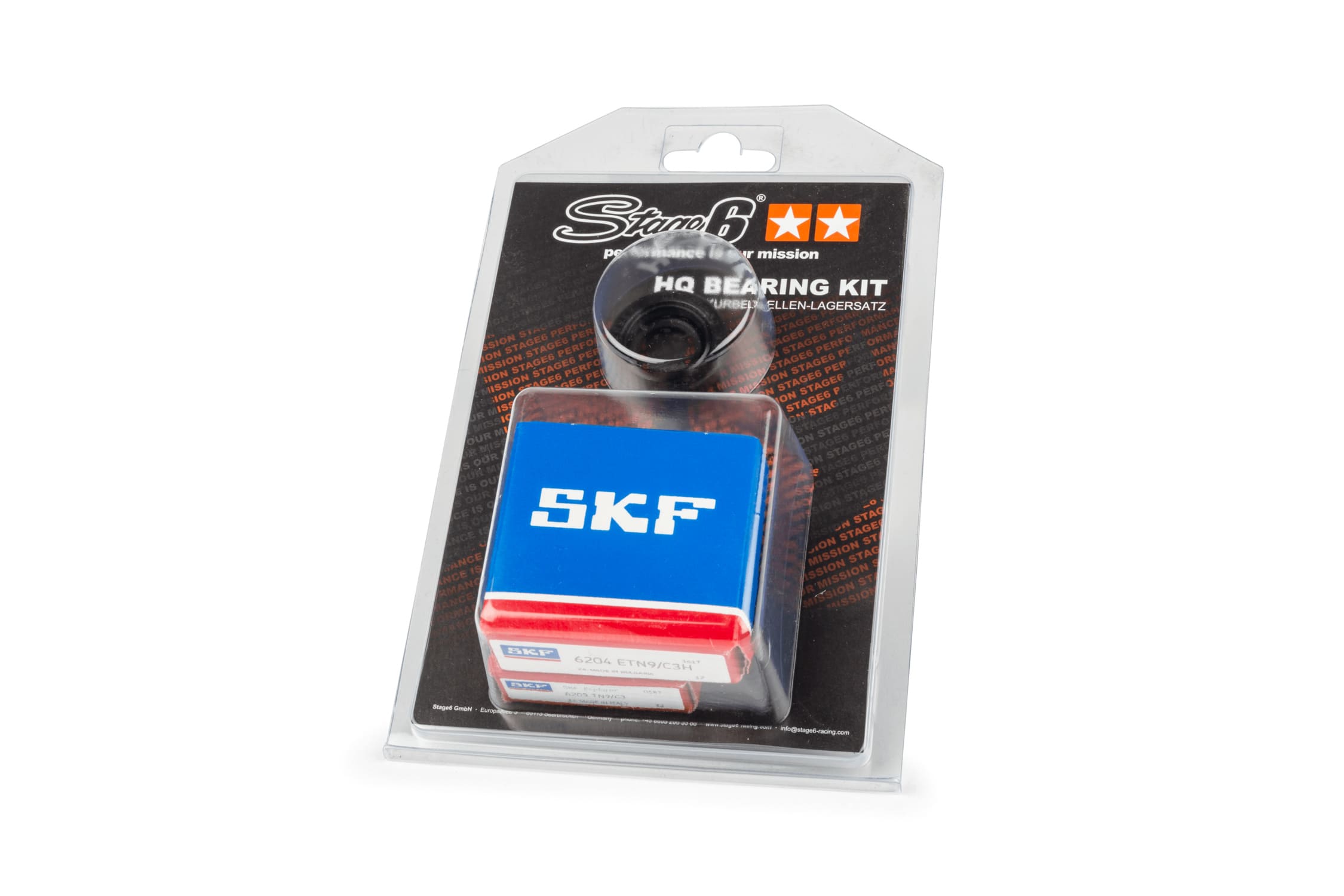 S6-80332C3/TN9 Set cuscinetti + paraolio albero motore Stage6 C3 polimero Peugeot 103, COD: S6-80332C3/TN9