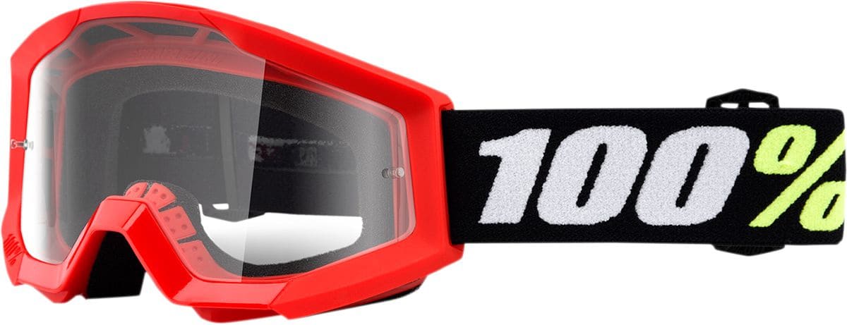 HDP26012468 100% Strata Mini Cross Mask (Children) Red / Transparent
