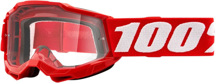 HDP26012864 Maschera cross 100% Accuri 2 bambini rosso trasparente, COD: HDP26012864