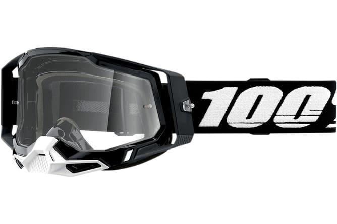 HDP26012892 100% Racecraft 2 Cross Mask Black Transparent