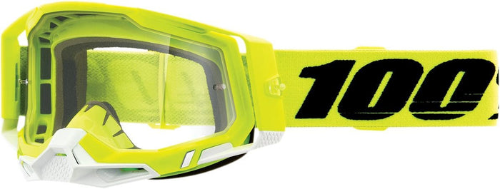 HDP26012895 Maschera cross 100% Racecraft 2 giallo trasparente