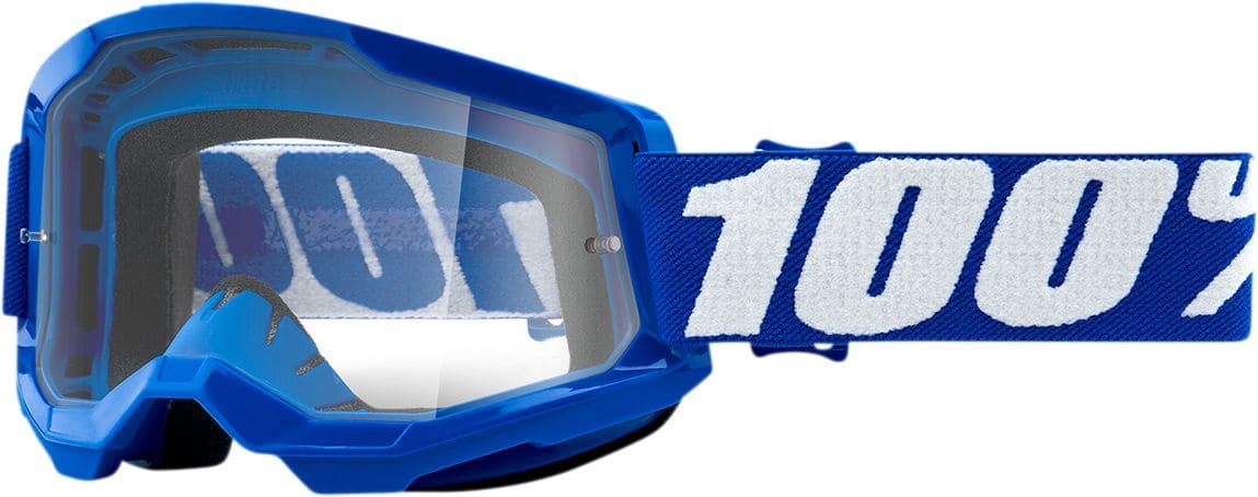 HDP26012925 100% Strata 2 Cross Mask Transparent Blue