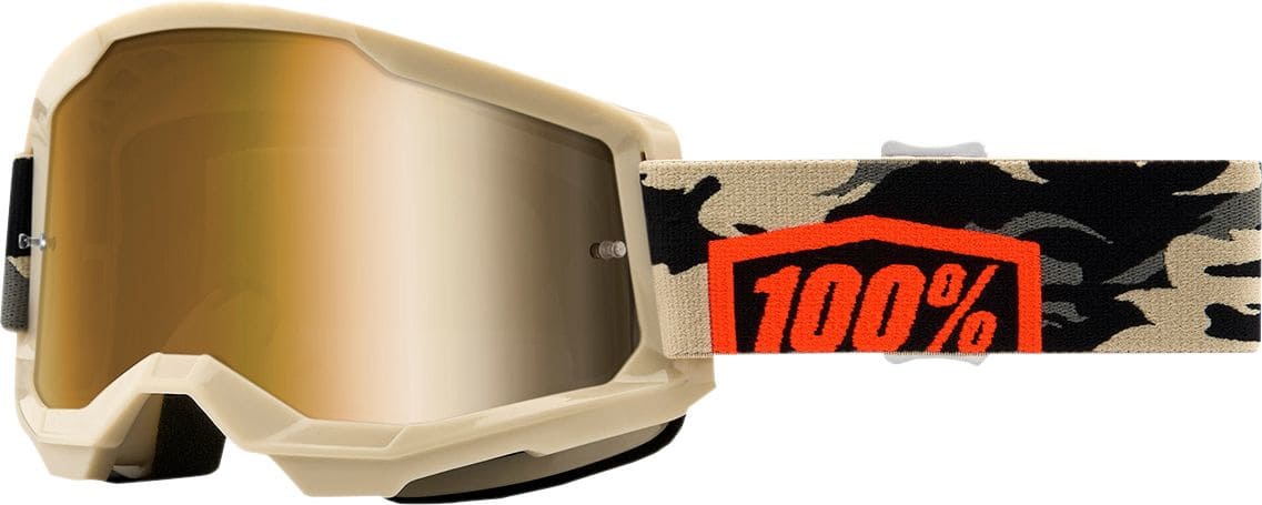 HDP26012945 100% Strata 2 KOMBAT Gold Cross Mask