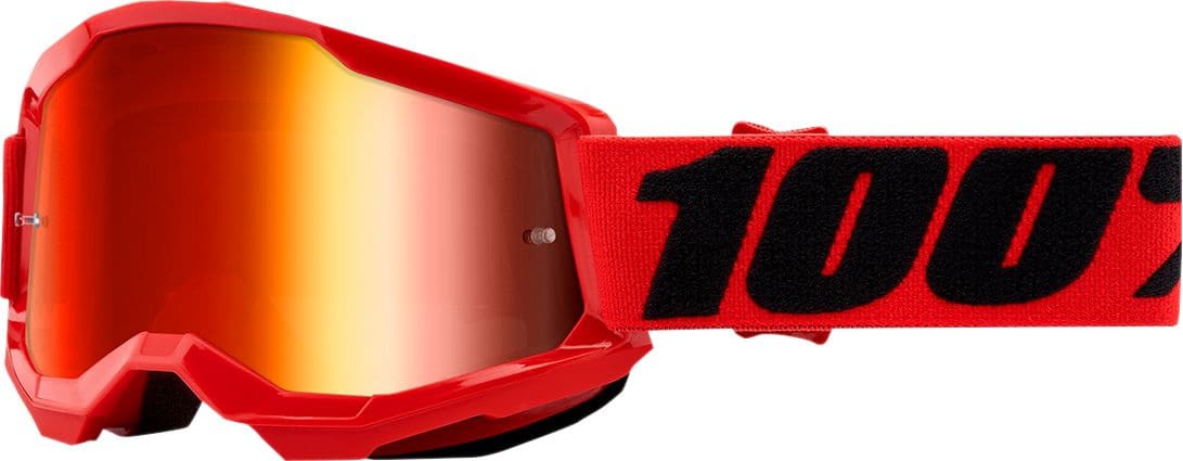 HDP26012959 100% Strata 2 Kids Cross Mask Red Mirror Blue