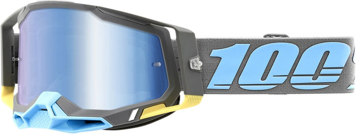 HDP26012893 Maschera cross 100% Racecraft 2 blu trasparente