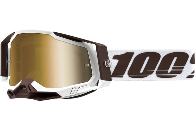 HDP26013080 100% Racecraft 2 Snowbird Gold Cross Mask