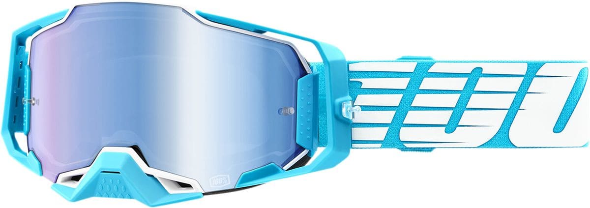 HDP26013124 100% Armega Oversized Deep Sky Blue Mirror Cross Mask