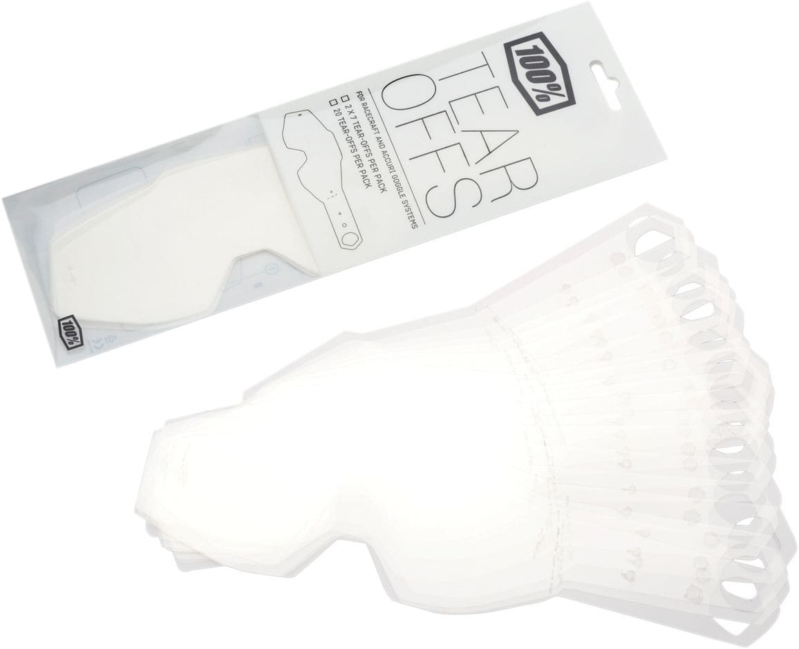 HDP26020578 Tear offs 100% Racecraft / Accuri / Strata Strata / Accuri / Racecraft 1 (pacco da 50), COD: HDP26020578