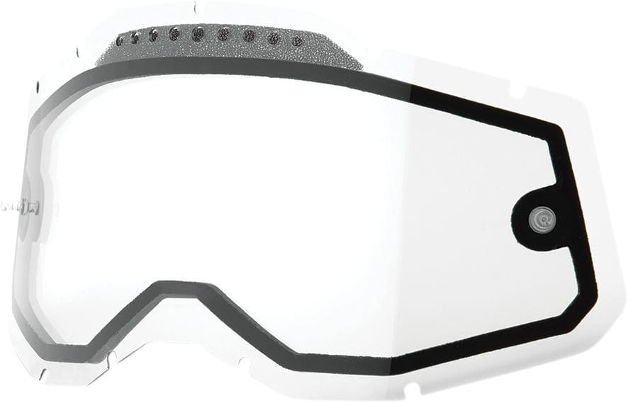 HDP26020948 Lente doppia 100% Racecraft 2 / Accuri 2 / Strata 2 ventilato trasparente, COD: HDP26020948