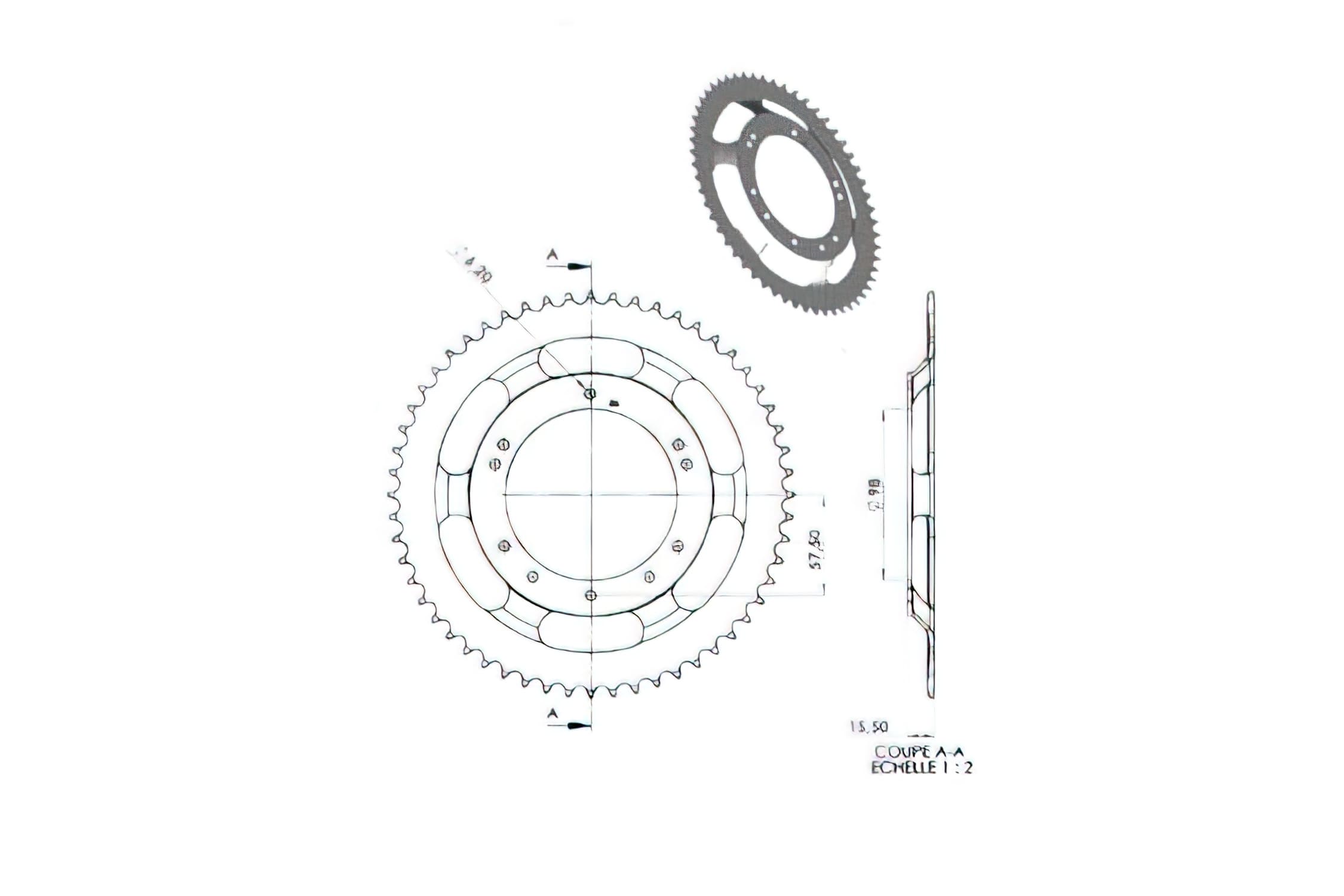 CGN2954 Corona, Grimeca 56 Denti, Peugeot 103 (diametro 98mm)