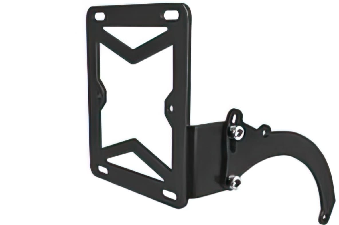 A541252B Porta Targa alluminio nero opaco, Peugeot Speedfight, COD: A541252B