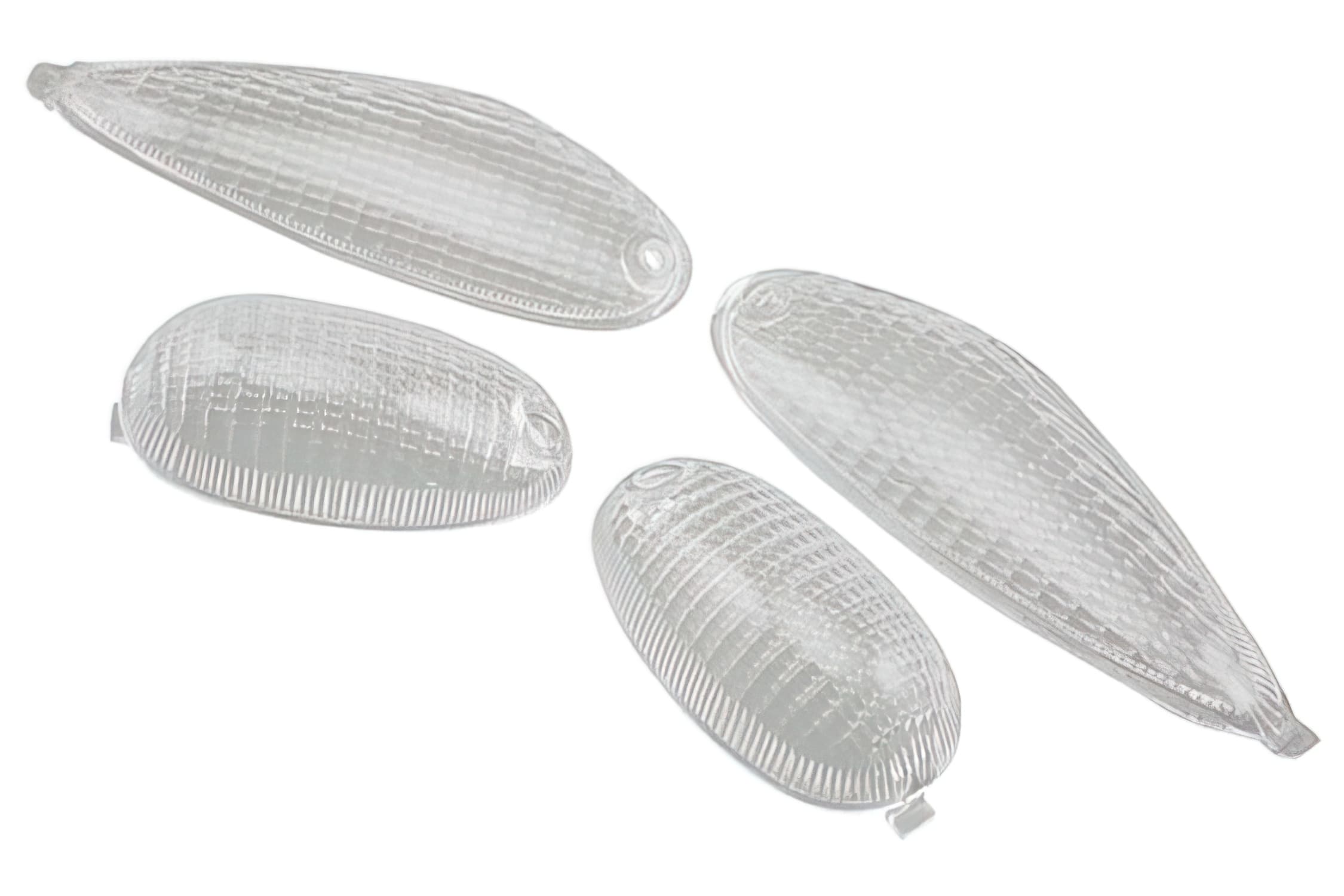 STR-623.53/WH Set Vetri Frecce STR8 trasparente, Piaggio NRG mc2, bianco, COD: STR-623.53/WH