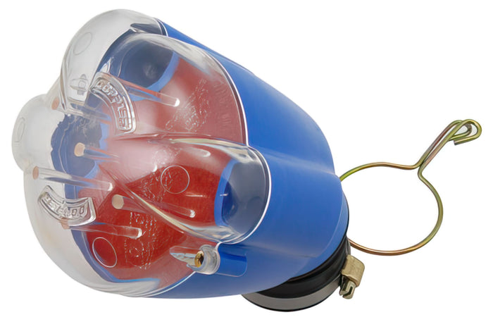 CGN458369 Filtro Aria Doppler, Venturi Air System NewStyle, blu - Filtro rosso