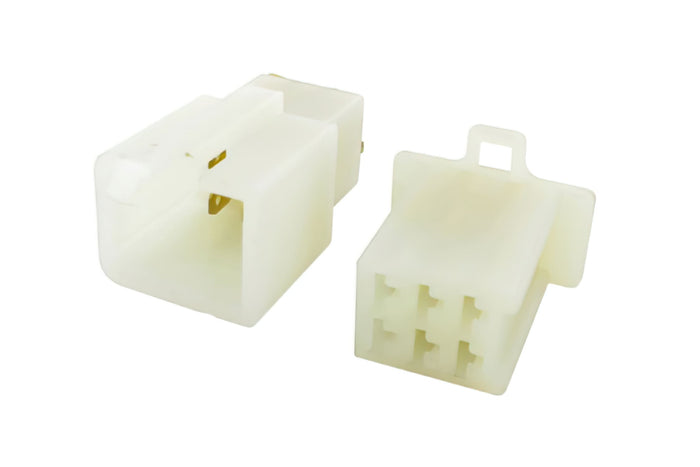 MF01.127 Coppia Connettori Mascio + Femmina, 6 Pins, universale, COD: MF01.127