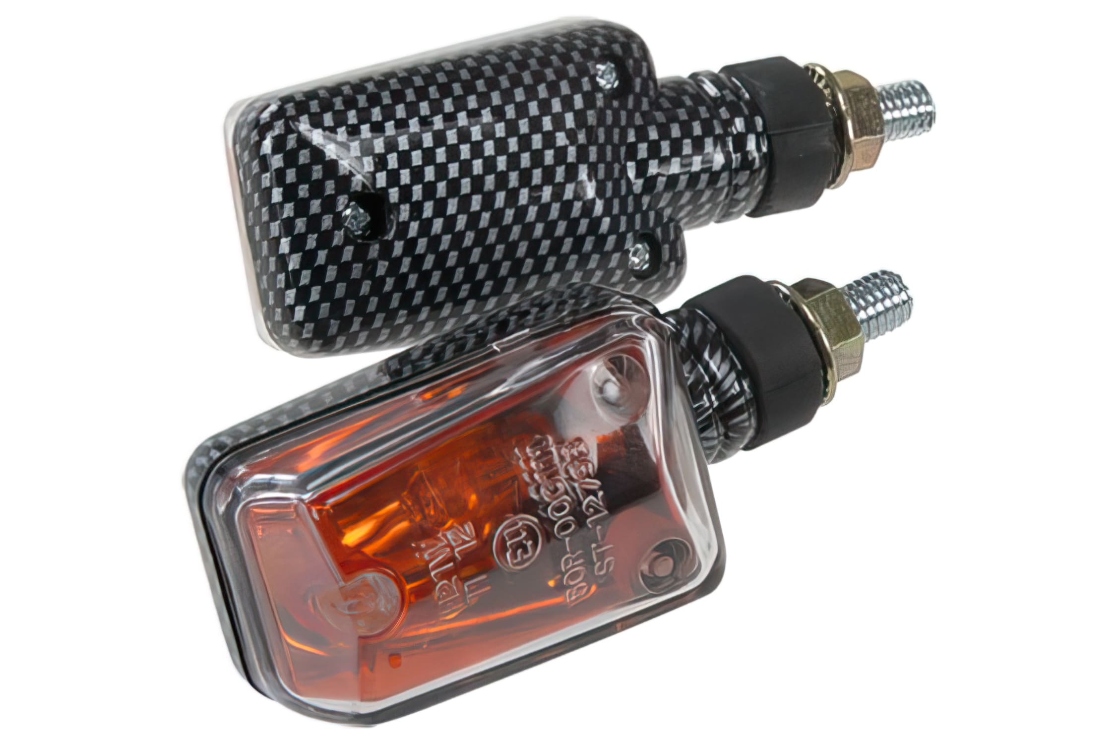 STR-673.01/CA Quada Arrows, Clear Glass, Carbon Look, Universal CE Approved