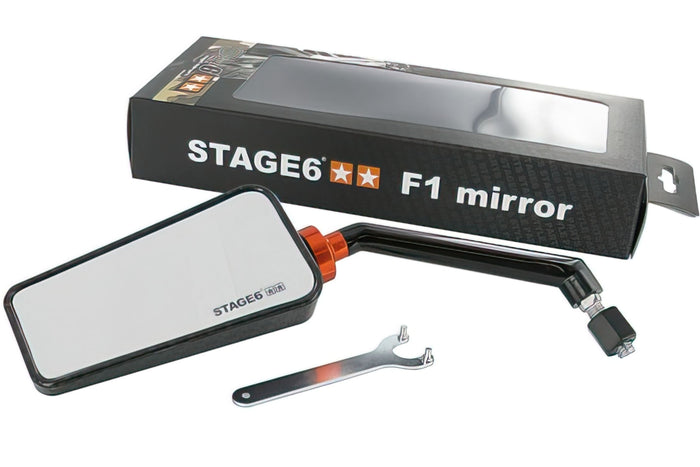 S6-SSP630-2L/CA Specchietto sinistra Stage6 “F1” M8, carbonio (lucidato), COD: S6-SSP630-2L/CA