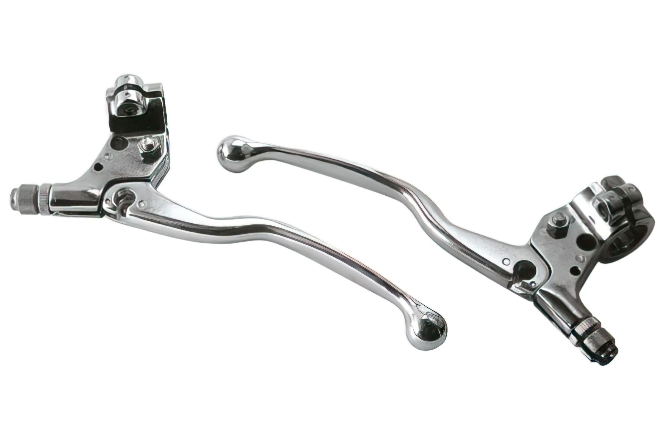 CGN3101 Leve Freno lunghe (x2) Tun’R, alluminio cromato, Motorino, COD: CGN3101