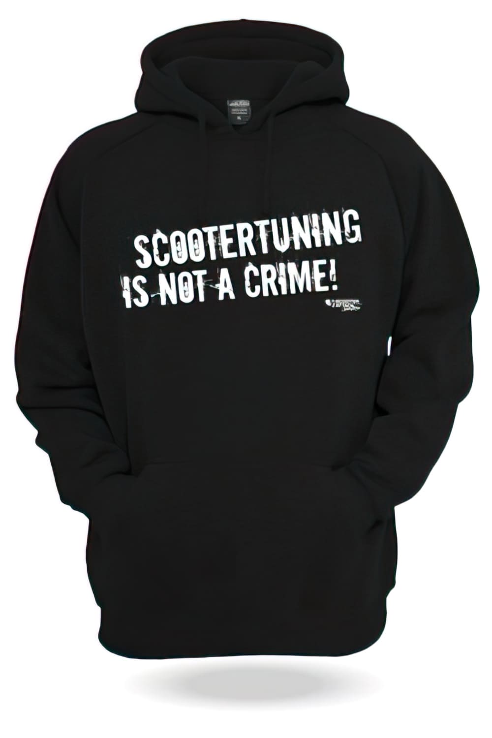 HOODYSTINAC/XXL Felpa con Cappuccio Scootertuning is not a Crime (STINAC), unzipped, nero, Misura XXL, COD: HOODYSTINAC/XXL