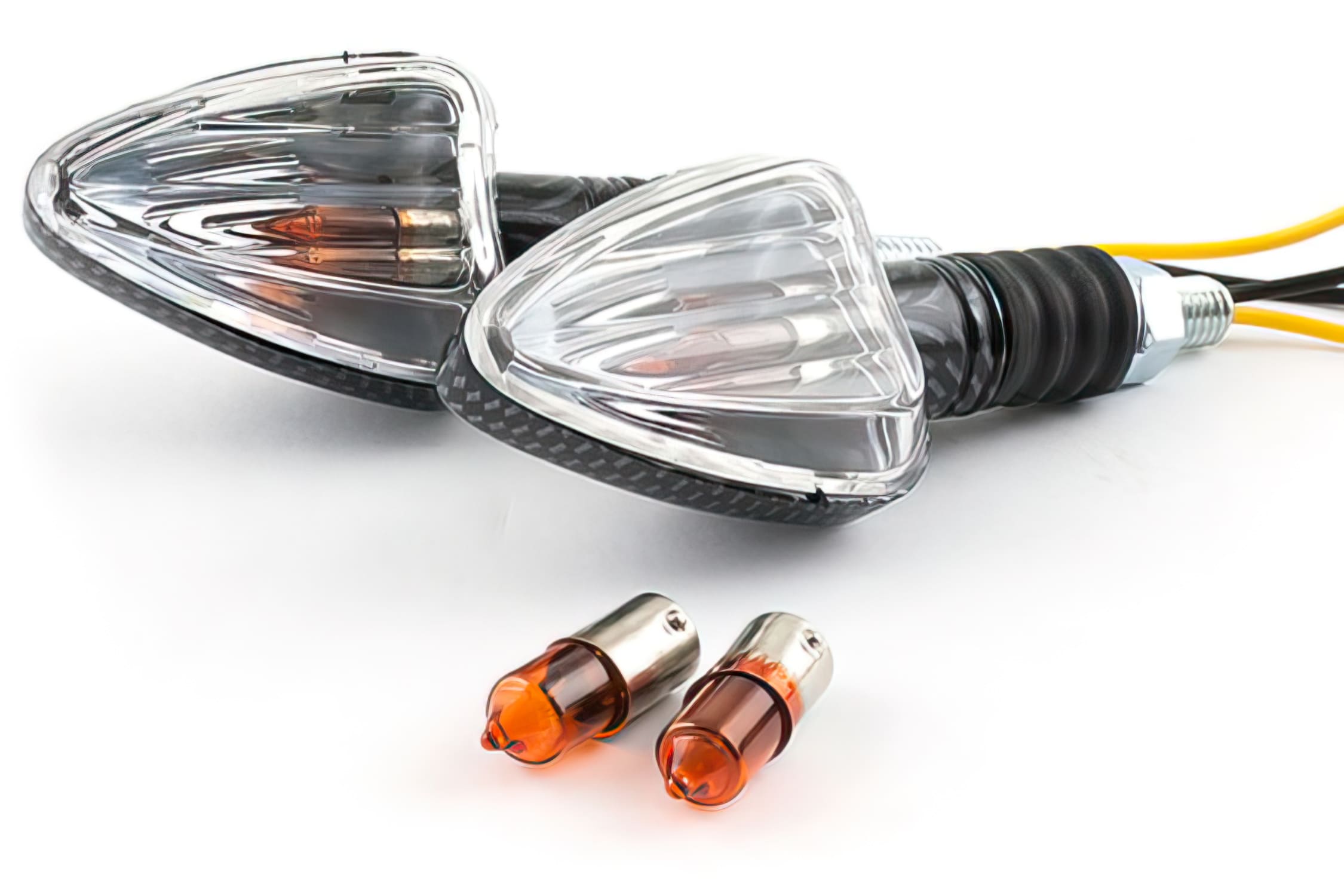 STR-675.95/CA Frecce triangolari corto, carbonio / trasparente / arancione, COD: STR-675.95/CA