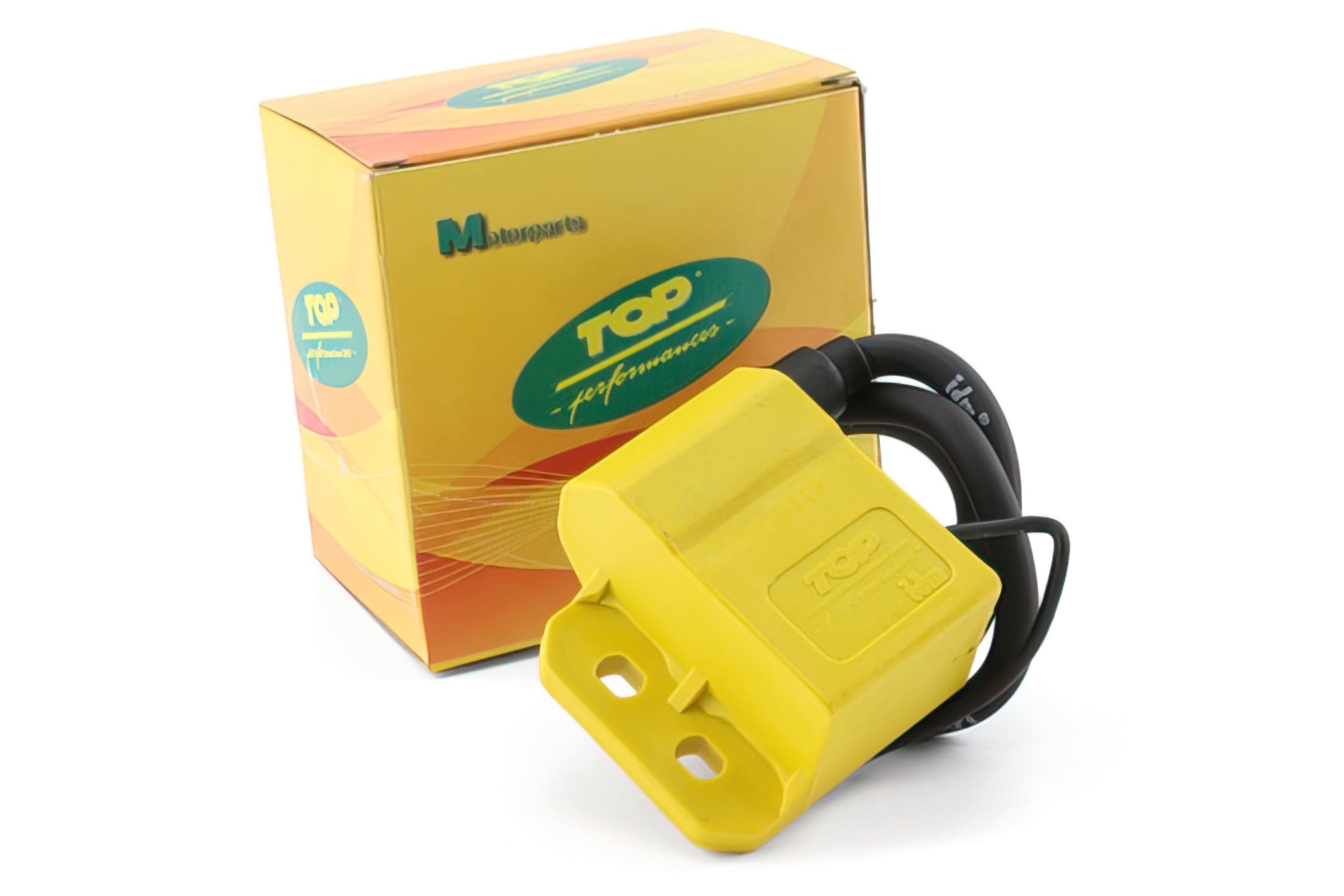 T9910150 Bobina Accensione Top Performance, gialla, Minarelli AM6 / Derbi Euro2 / Euro3