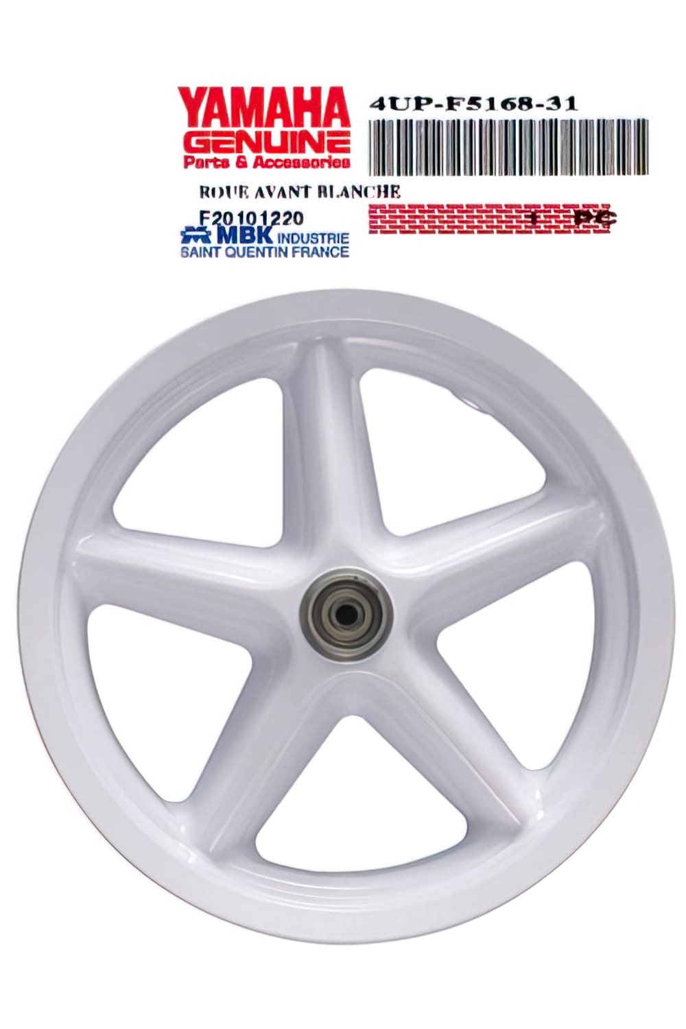 OE-MAL4UPF51683100 Front Rim 12 Inch, original spare part MBK Booster