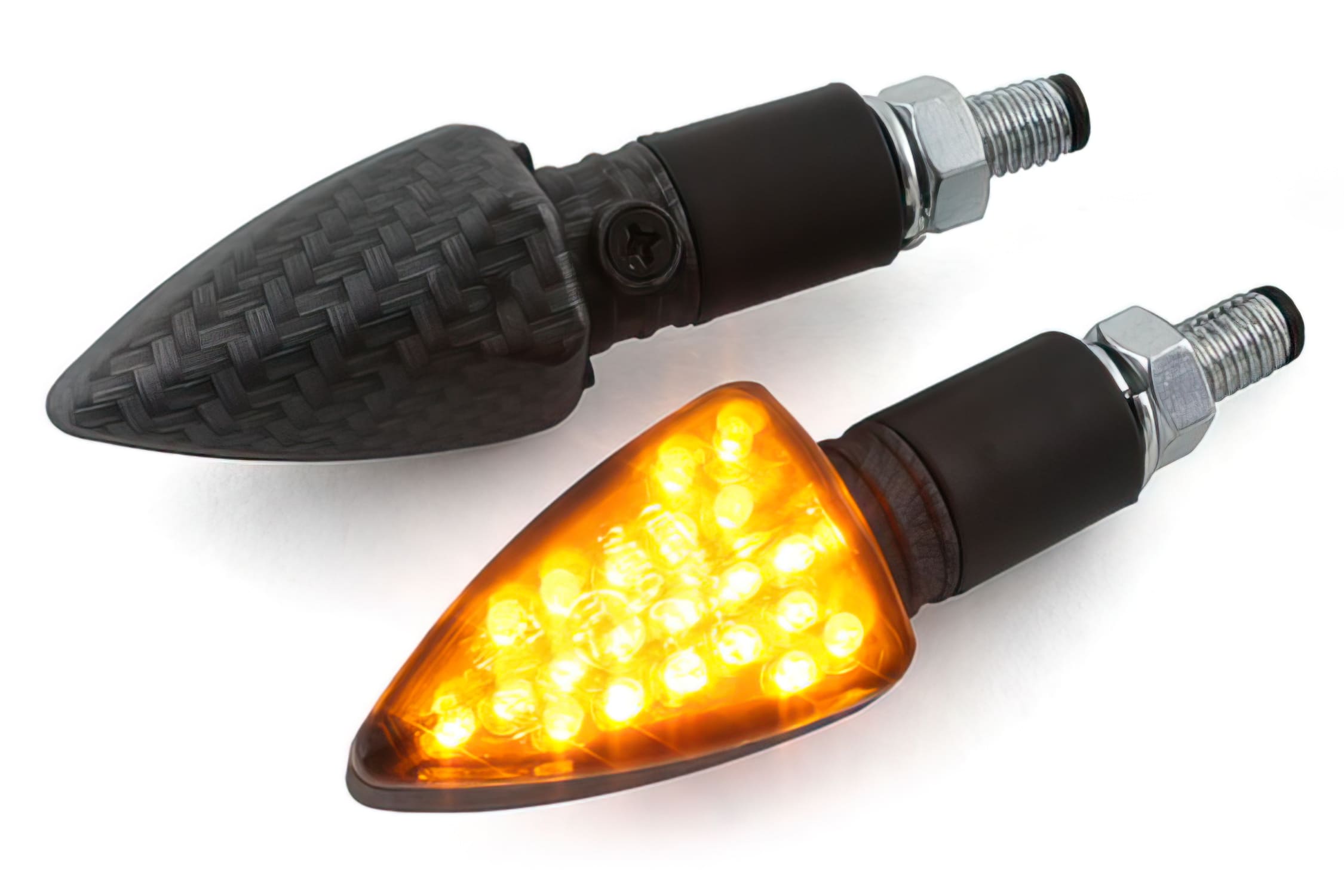 STR-678.33/CA Frecce LED LED Black-Line, look real carbonio omologato CE, COD: STR-678.33/CA