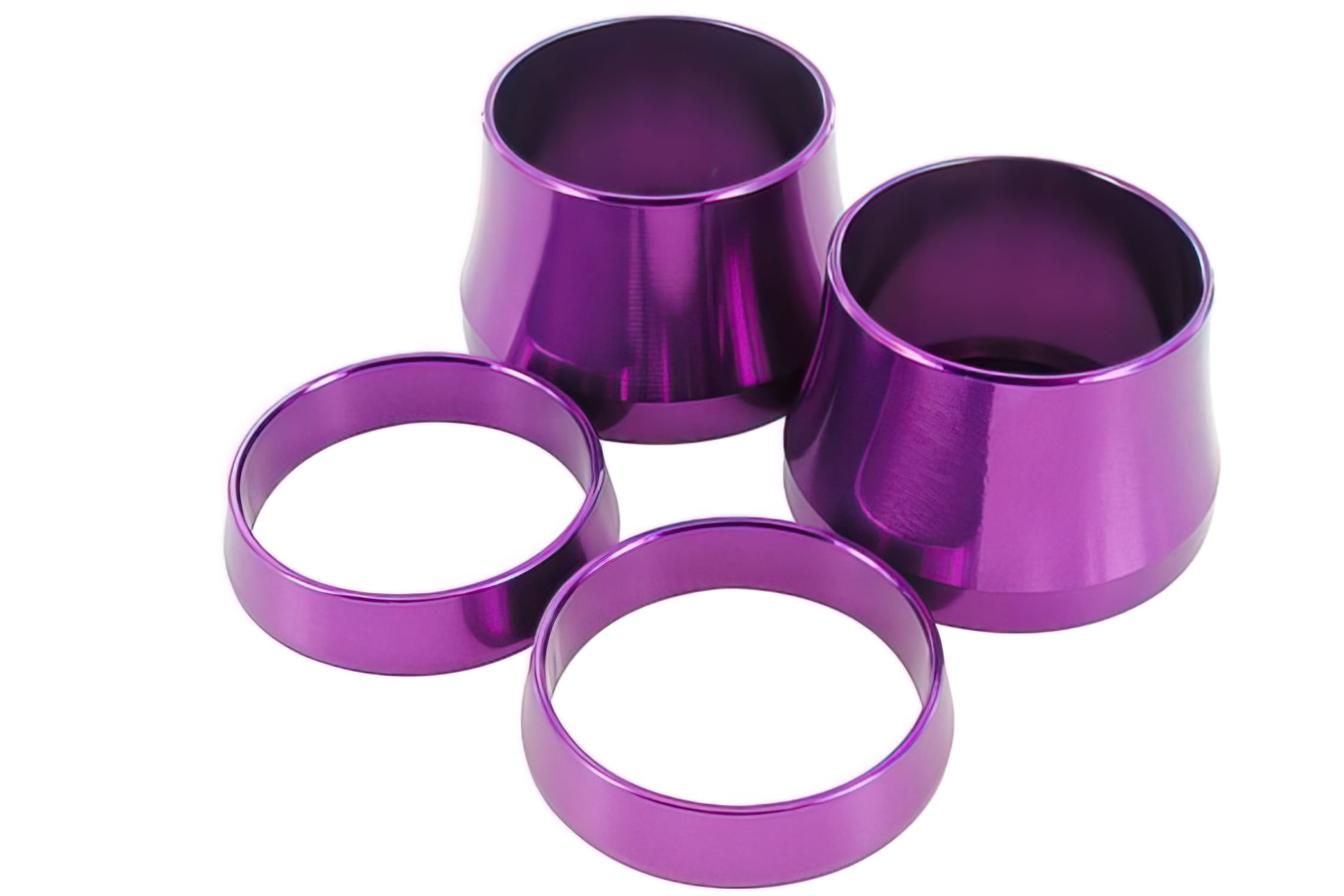 STR-065.00/PU Anelli per Manopole STR8, CNC, Piaggio, viola, COD: STR-065.00/PU