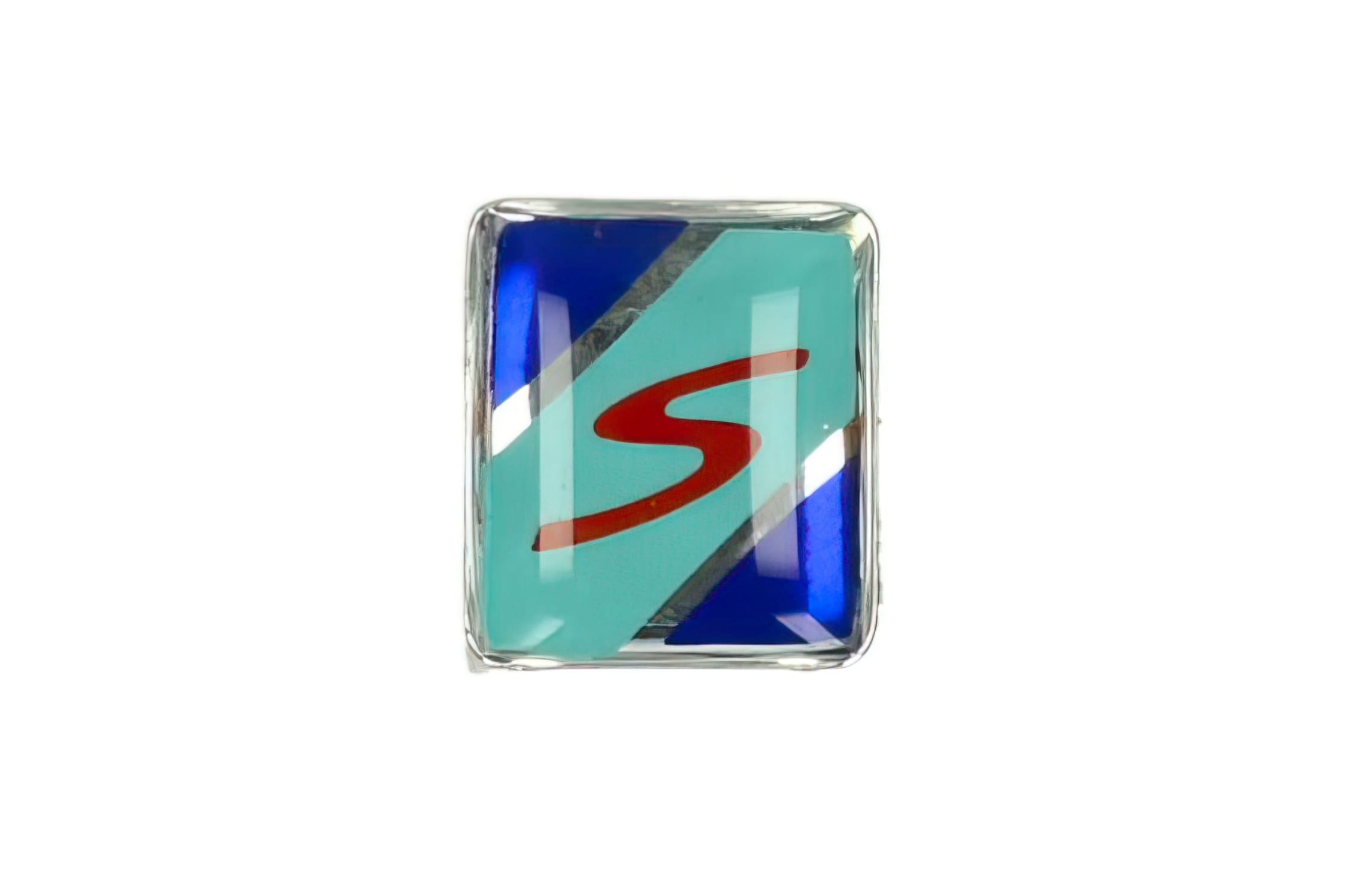 OE-PIA654821 Targhetta Parafango S (da incollare) Vespa S 50 - 150cc blu, COD: OE-PIA654821