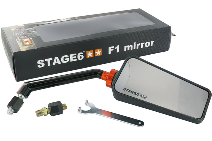 S6-SSP630-2R/CM Specchietto destra Stage6 “F1” M8, carbonio (opaco), COD: S6-SSP630-2R/CM