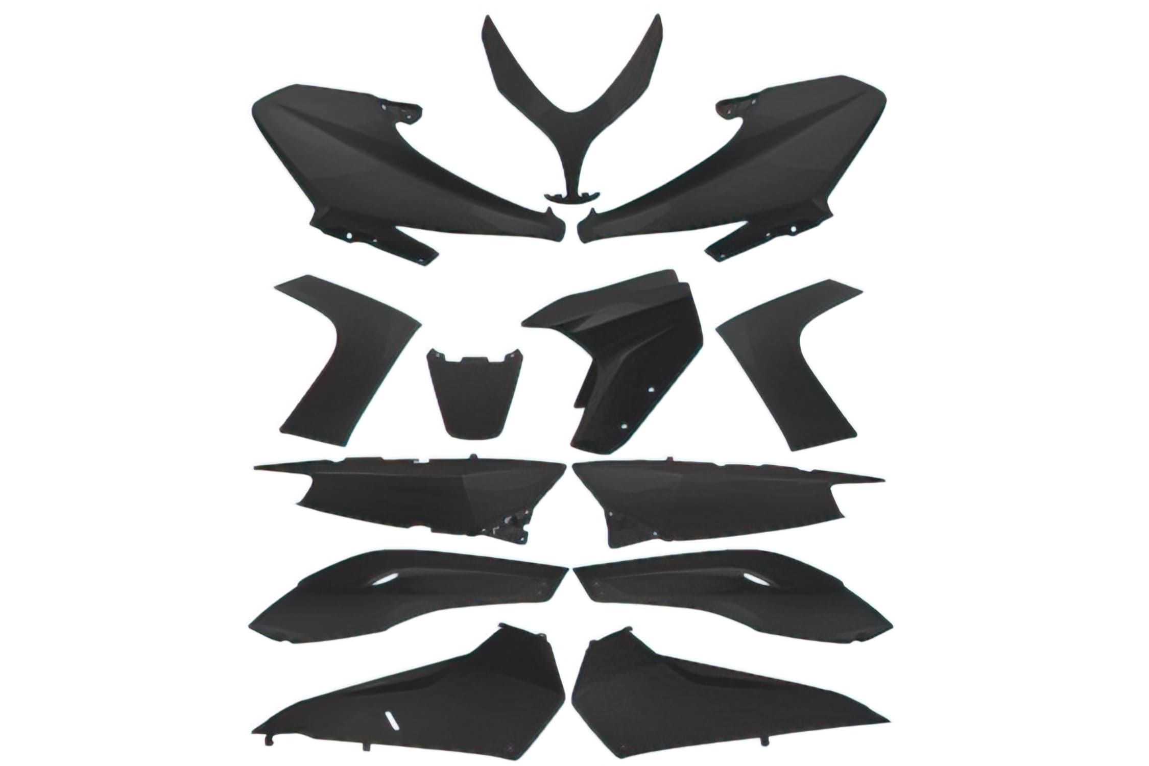 A369000K 13-piece fairing kit matt black Yamaha Tmax 500 2008 - 2012