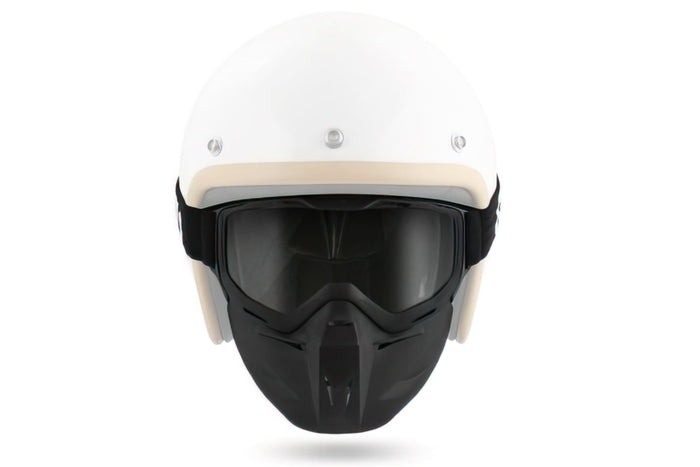 A448401 Maschera Motocross con occhiali per Casco Jet NoEnd, trasparente