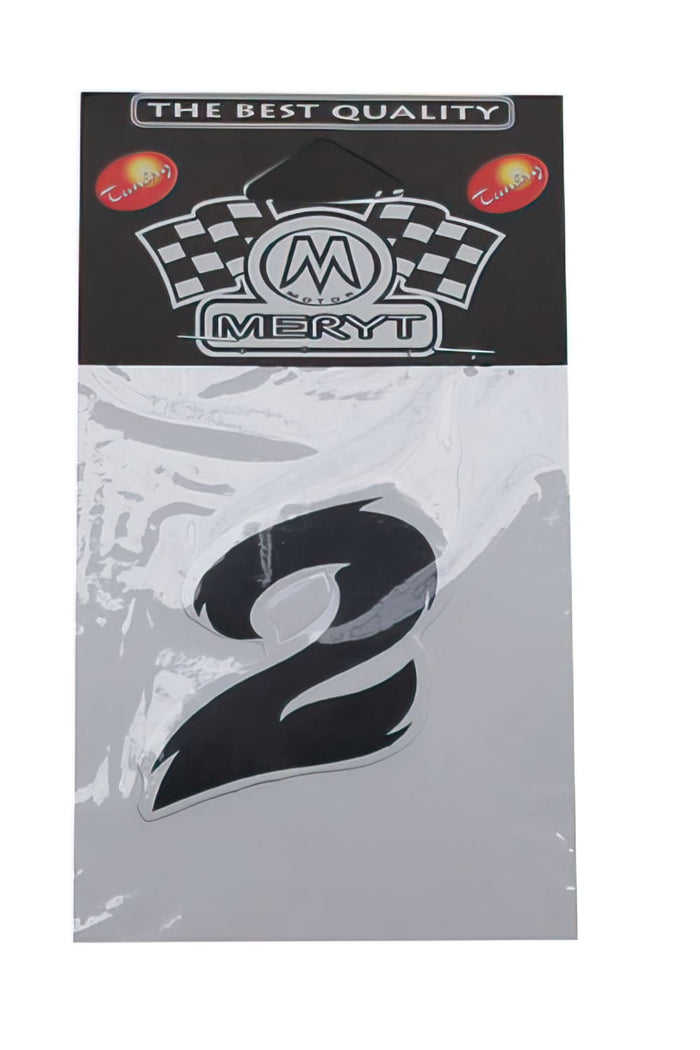 STICK-1278 Adesivo Nummer 2 nero (h. 5.5 cm)