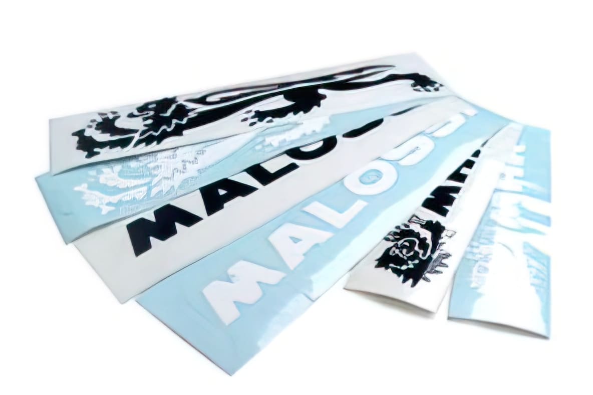 M339758 Adesivo Malossi Leone, bianco - destra 24cm, COD: M339758