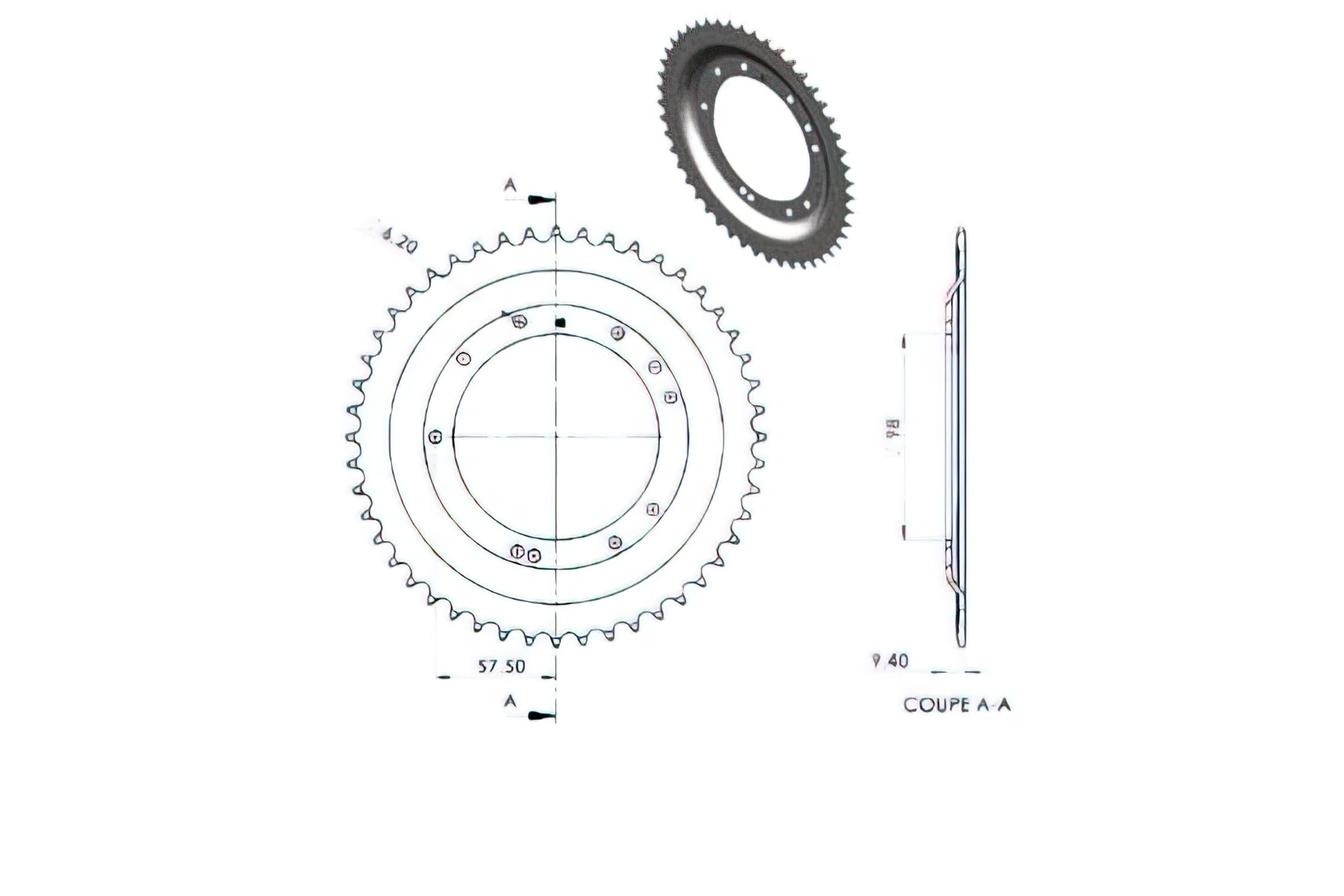 CGN2970 Corona 48 Denti MBK 51 (Cerchio Grimeca)