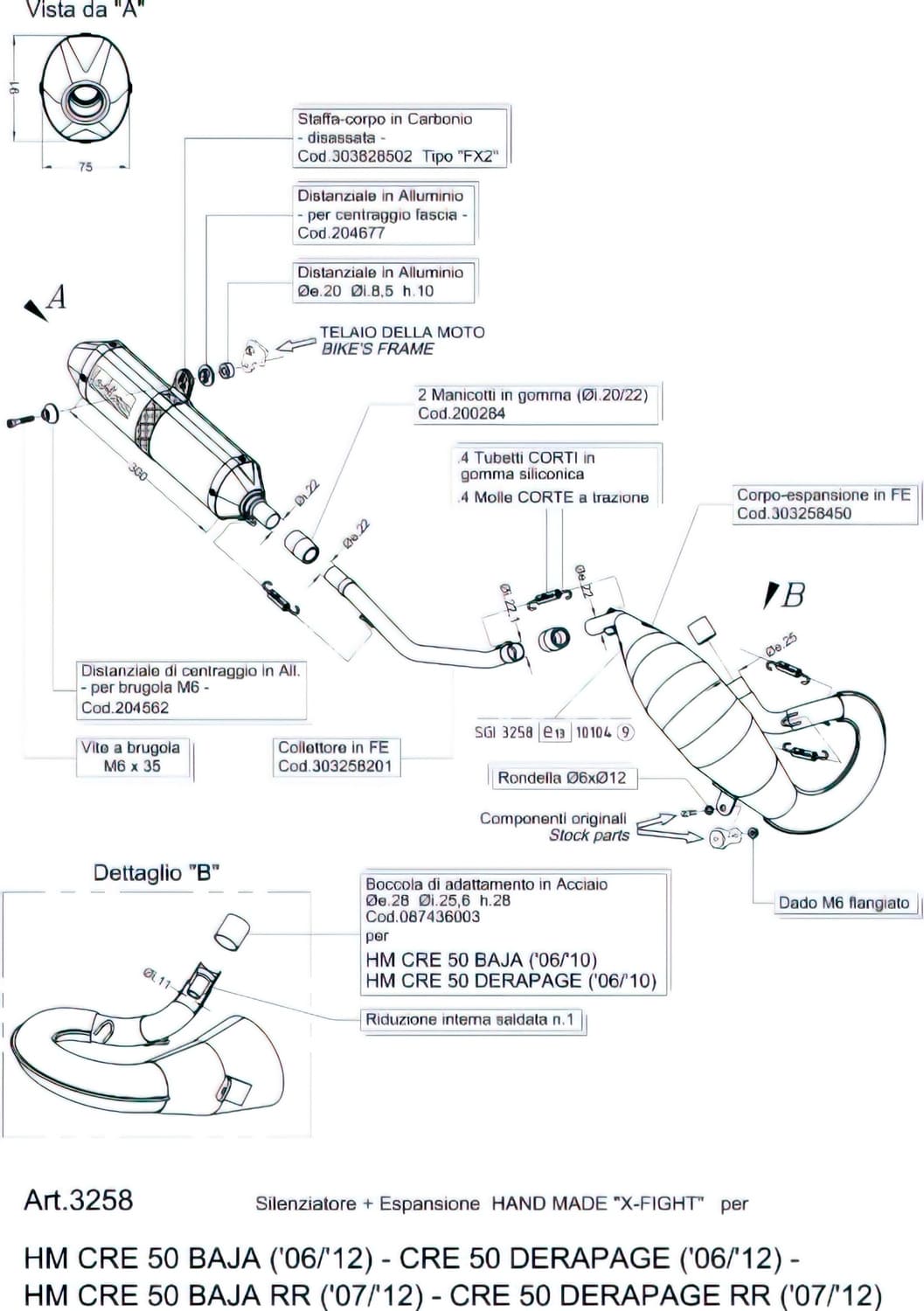 S3258 Leo Vince X Fight HM CRE Derapage Exhaust