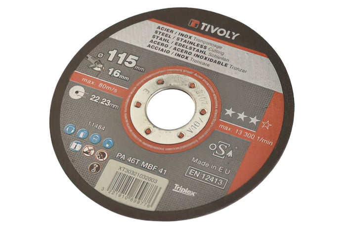CGN484548 Disco da Taglio Acciaio e Acciaio Inox - d=115, Spessore=1,6mm, COD: CGN484548