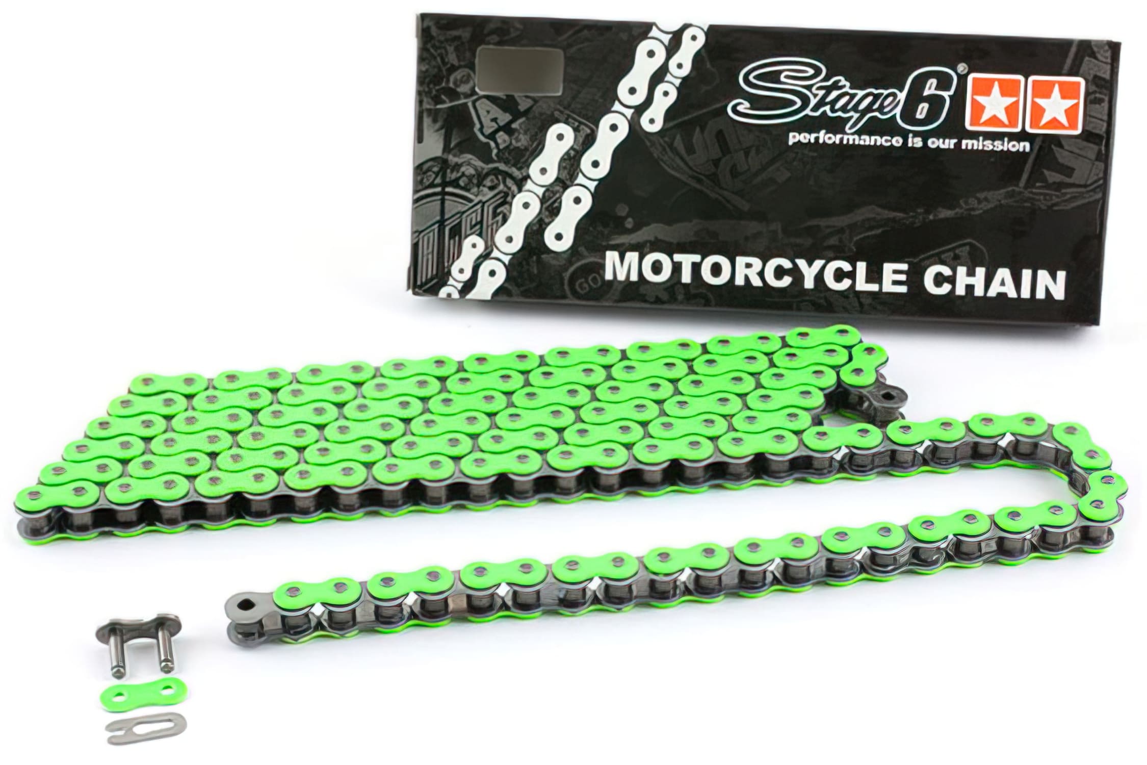 S6-2011002 Catena Trasmissione Stage6 420 verde neon, COD: S6-2011002