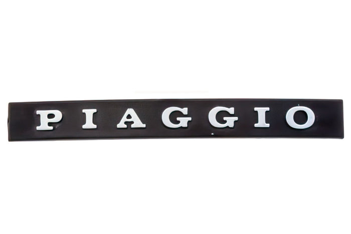 R142720450 Scudetto Esagonale, Piaggio nero / cromato, COD: R142720450