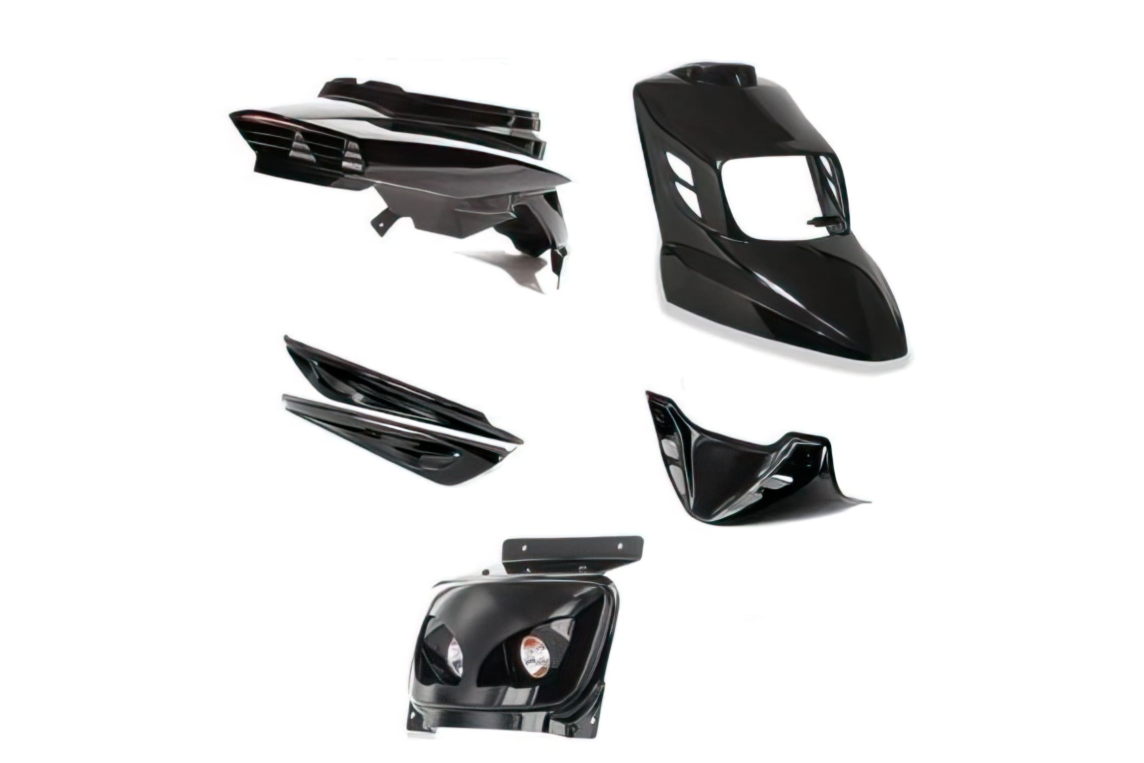 L-BCD6801 Kit carena 8 pezzi BCD RX nero Yamaha BWs dopo 2004, COD: L-BCD6801