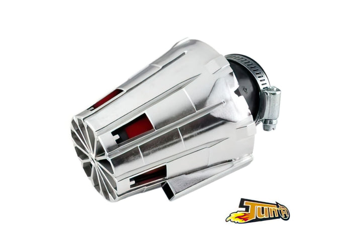 CGN466743 Filtro Aria TunR E5 box, 28-35mm, cromato, raccordo inclinato 45°