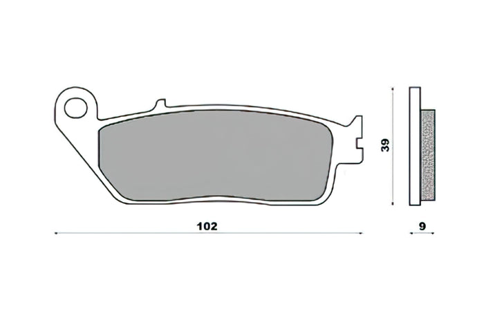 CGN494597 Pastiglie freno anteriore Newfren Kymco Downtown 125cc dopo 09