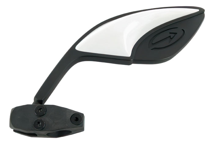 L-BCD983L Specchietto sinistra TT Enduro Style BCD, nero/ bianco, M8, COD: L-BCD983L