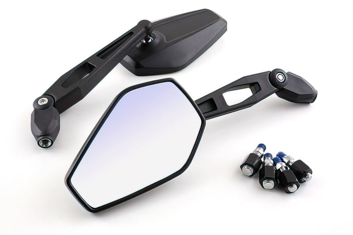 STR-251.03/CE Specchietti STR8 “STREET II” incl. adattore M8/M10, nero, con omologazione, COD: STR-251.03/CE