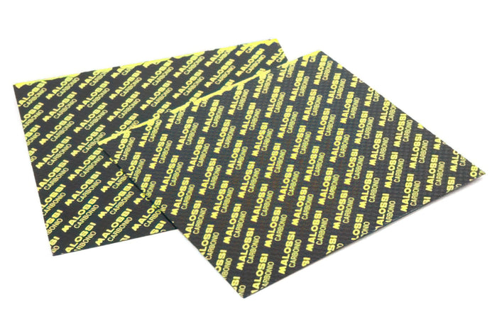 M277366.C0 Lastre Lamelle in Fibra di Carbonio Malossi, 100x100 mm, Spessore 0,30 mm, COD: M277366.C0
