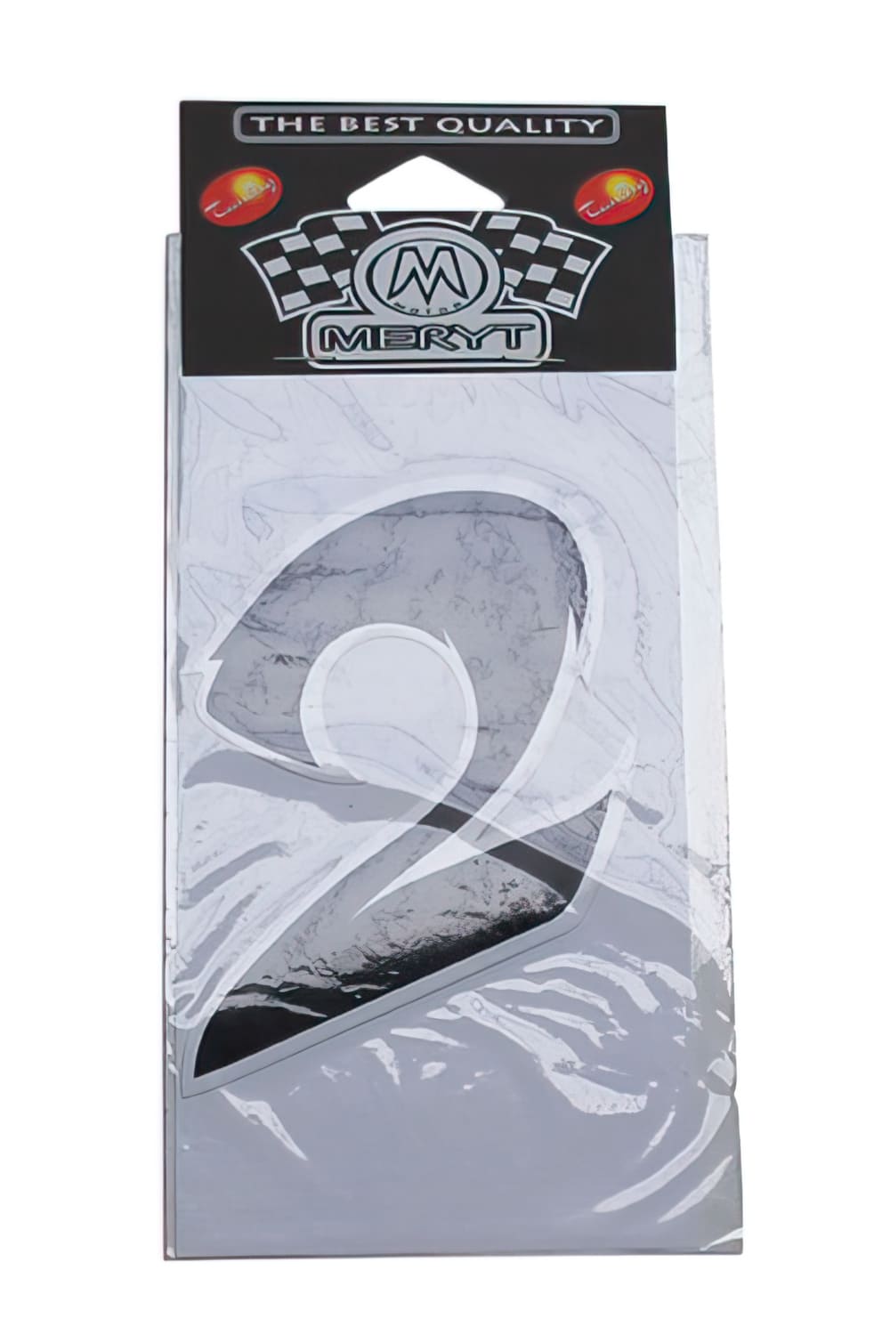 STICK-1279 Adesivo Nummer 2 nero (h. 9 cm), COD: STICK-1279