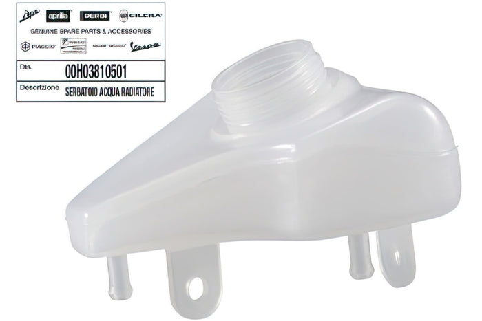 OE-DE00H03810501 Vaschetta radiatore ricambio originale Derbi Senda Euro3 (D50B0), COD: OE-DE00H03810501