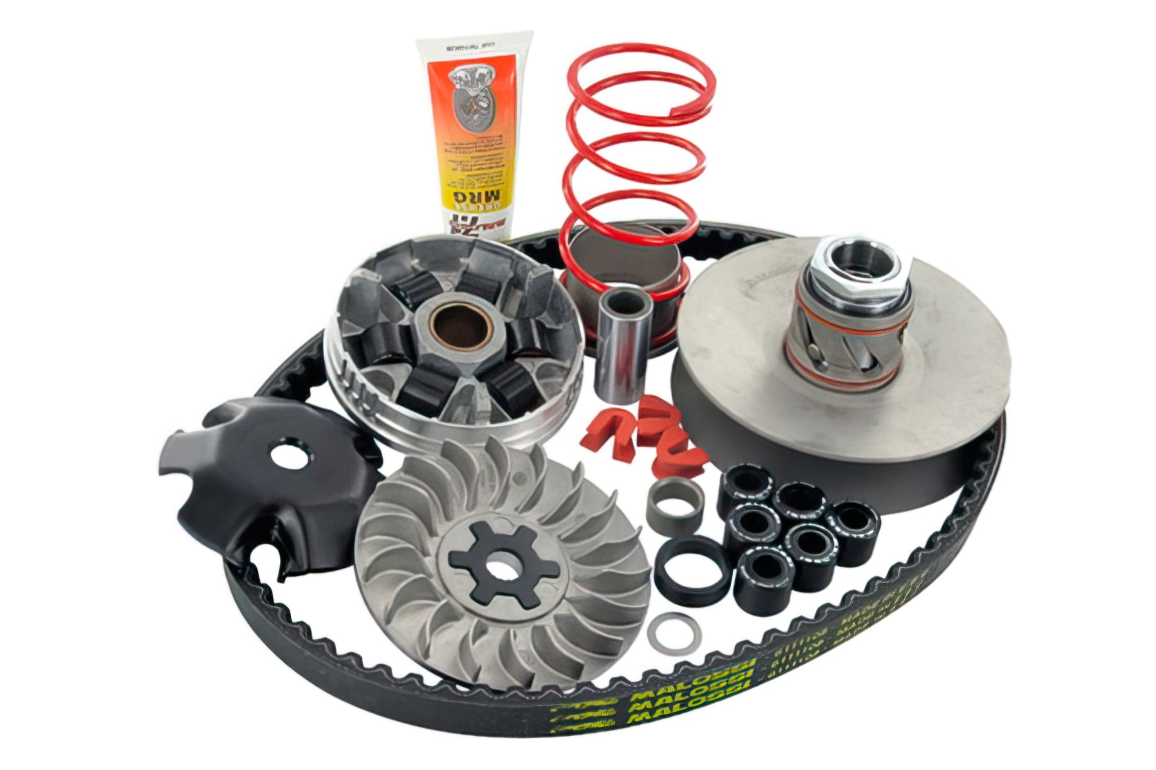 M6112812 Gruppo Trasmissione completo Malossi MHR Overrange 2005, Minarelli lungo (Rulli 19x15,5mm)