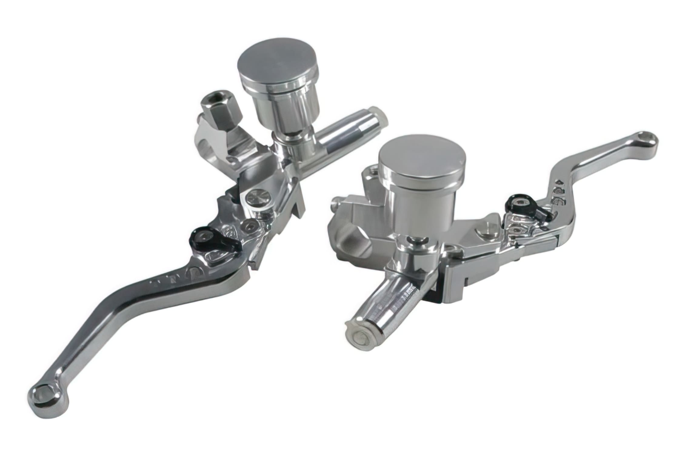 L-MTKT0982 Brake / Clutch Pump Set with Lever (x2) MTKT CNC Universal Chrome