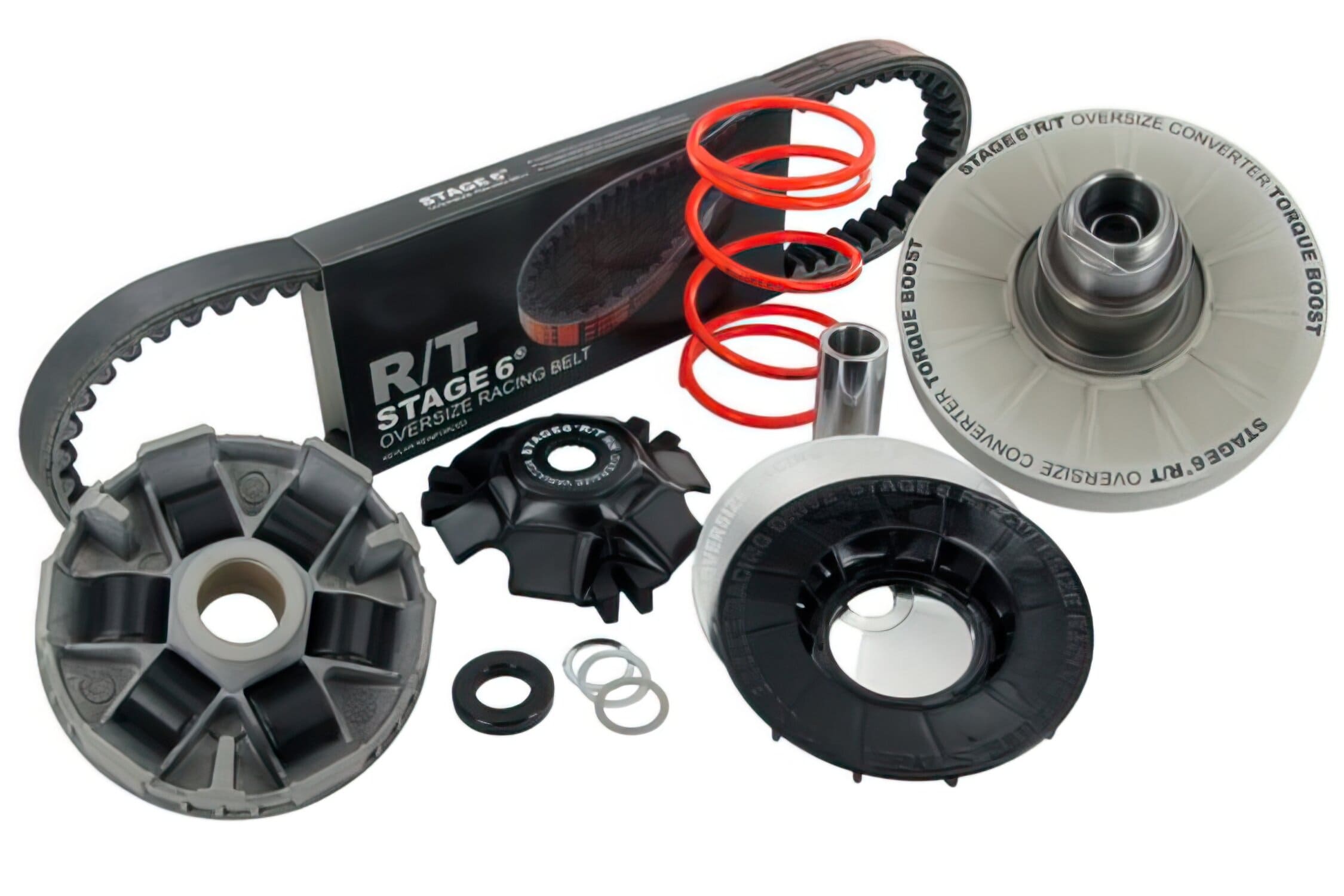 s6-5614003 cvt-kit oversize r/t incluso correttore di coppia cinghia e variatore piaggio braccio lungo